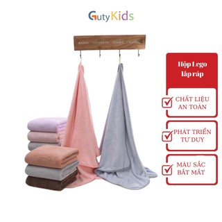Khăn tắm hàn quốc lông cừu Guty Kids cao cấp loại dày siêu mềm mịn thấm hút tốt nhanh khô - Giao màu ngẫu nhiên