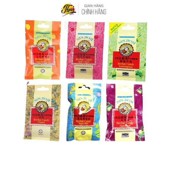 Kẹo ngậm ho Xuyên Bối Tỳ Bà Nin Jiom Herbal Candy - Hong Kong