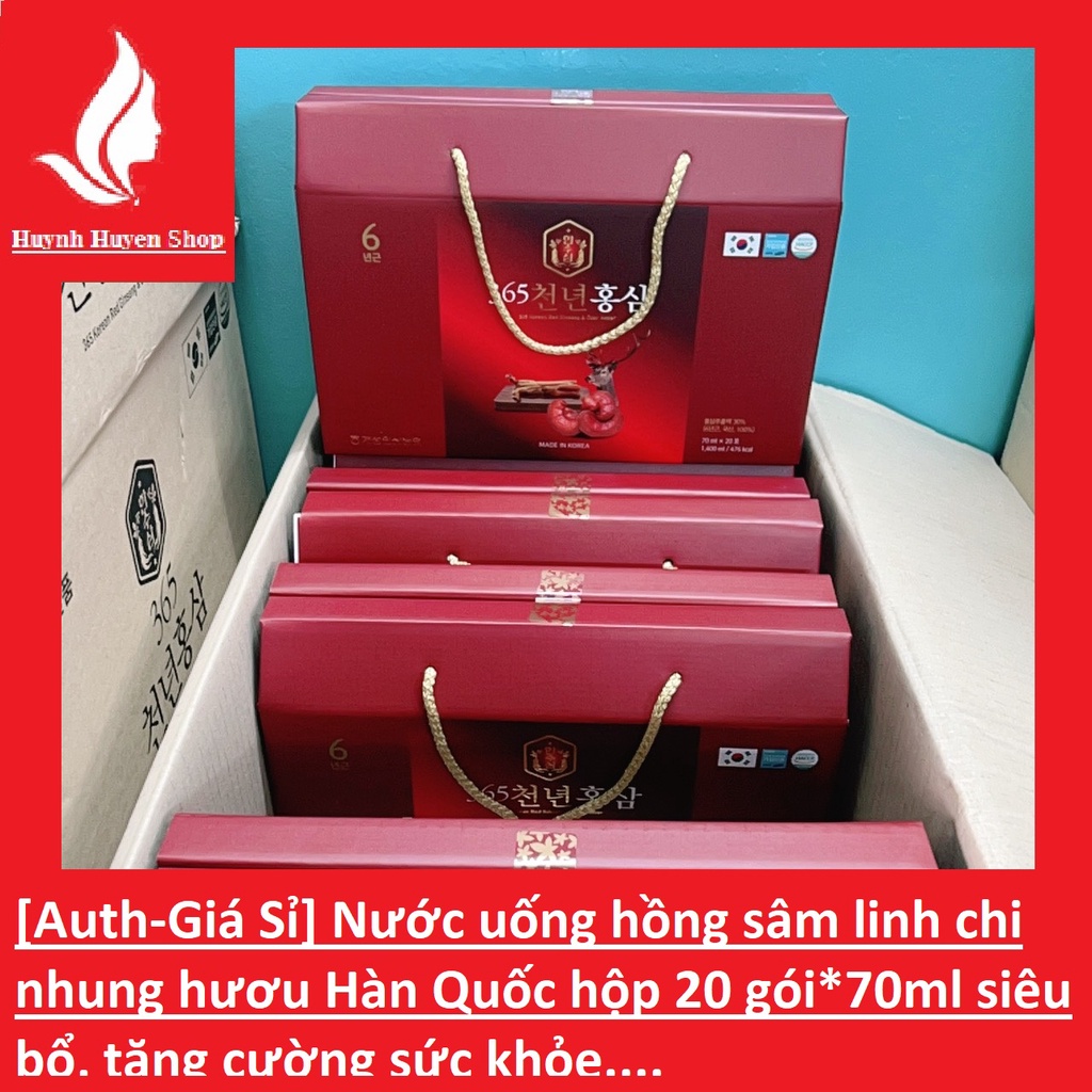 Nước uống hồng sâm linh chi nhung hươu 365 HanSuSam siêu bổ Hàn Quốc