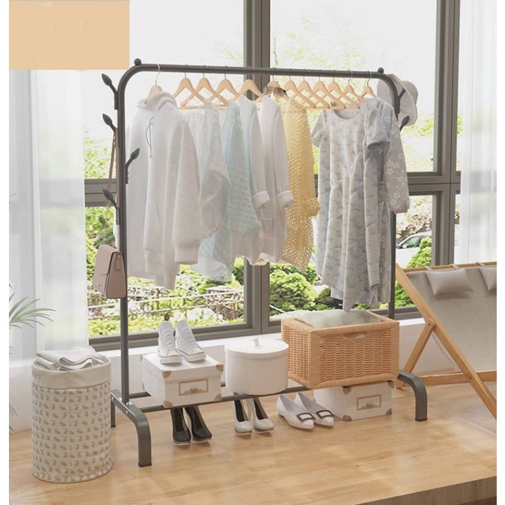 Kệ treo quần áo - Giá treo quần áo 2 tầng các loại khung kim loại nhập khẩu