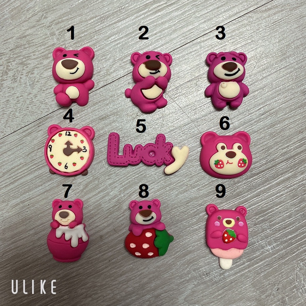 STICKER GẤU DÂU 2 TRANG TRÍ DÉP SỤC