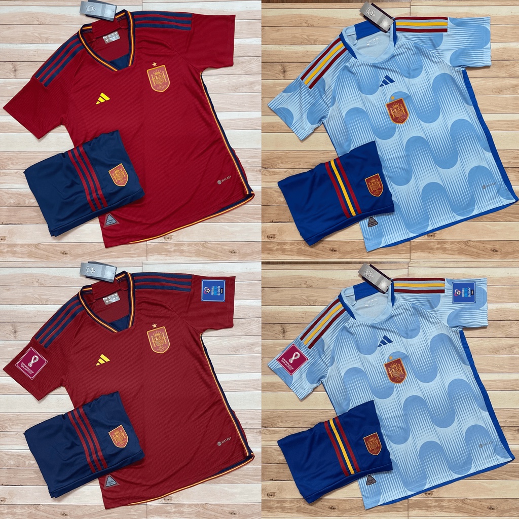 Áo Bóng Đá Đội Tuyển Tây Ba Nha 22/23 - Chuẩn Mẫu Thi Đấu - Vải Polyester Gai Thái