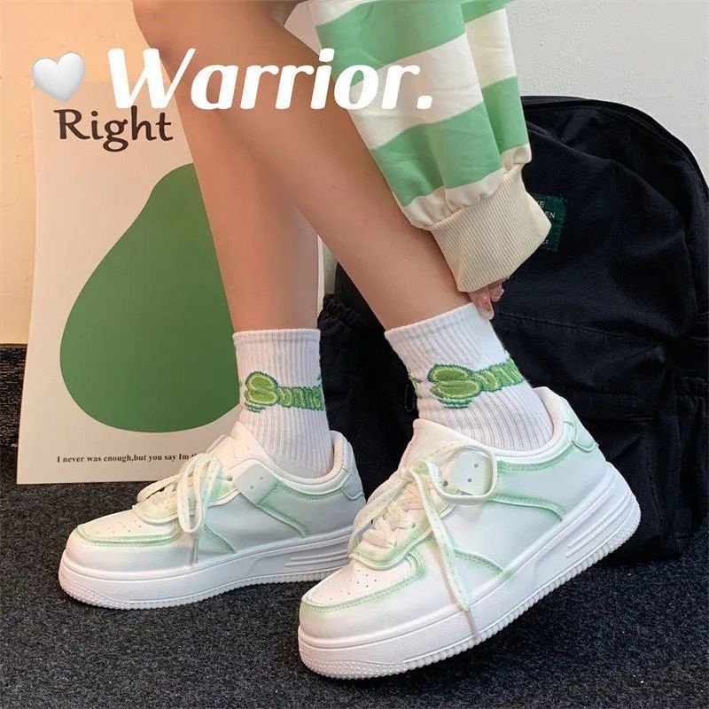 Giày Thể Thao Thoáng Khí Màu Xanh Bạc Hà Thời Trang Xuân Thu Cho Nữ