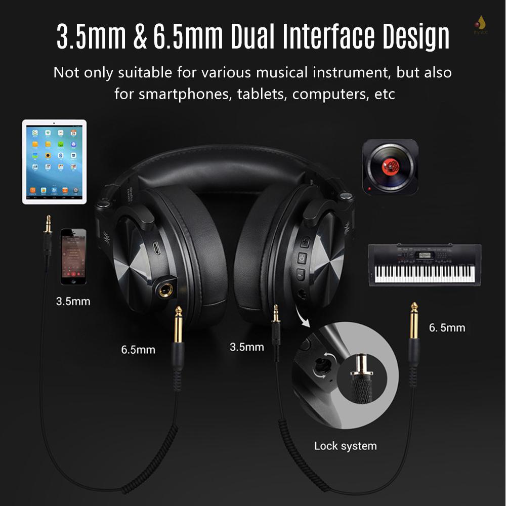 Tai Nghe Không Dây mynivn Kèm Cáp Âm Thanh 6.5mm Và 3.5mm Chuyên Dụng Dành Cho Đàn Guitar Điện / DJ