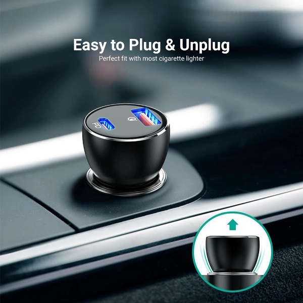 TẨU SẠC OTO AUKEY CC-Y48 CÔNG SUẤT 48W PD30W