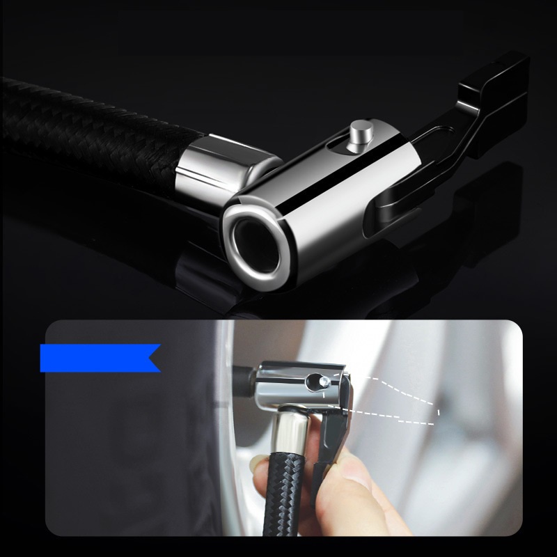 Máy hút bụi kèm bơm lốp ô tô điện tử không dây thông minh cao cấp - Hút mạnh, bơm nhanh, pin sạc bền bỉ BH 6T