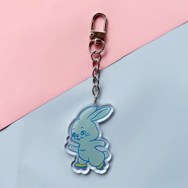 Móc Khóa Quần Jean Kpop Mới Bằng Acrylic Hai Mặt