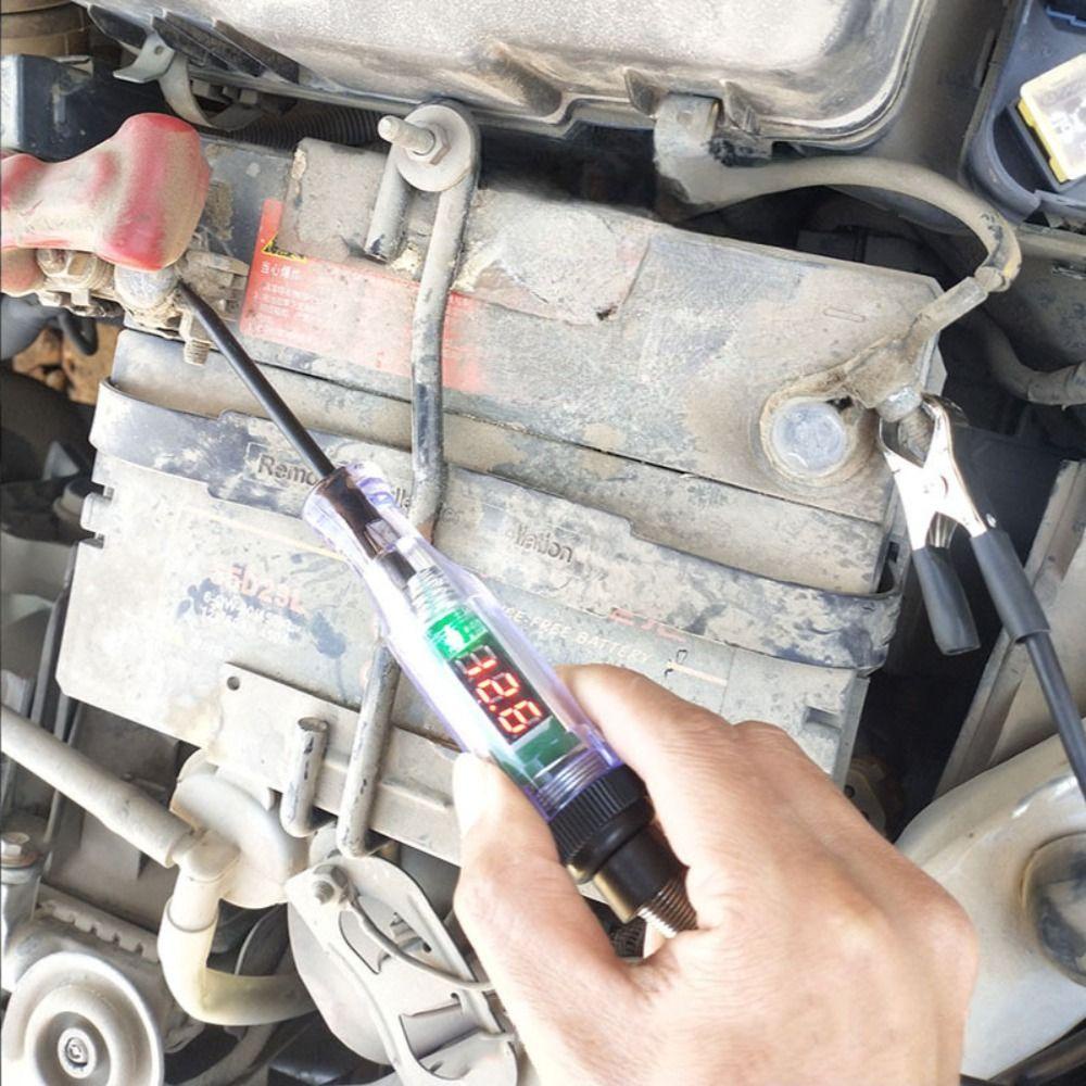 MMULCK Bút Thử Điện Kỹ Thuật Số 6V 12V 24V DC Dành Cho Xe Hơi