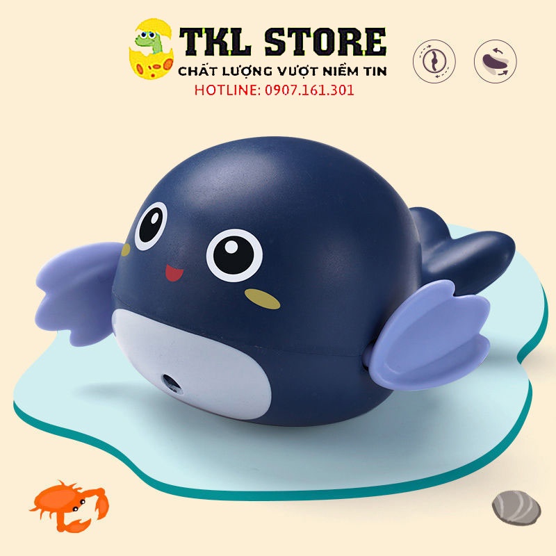 Đồ chơi thả bồn tắm vịt con bơi chạy cót cho bé ngộ nghĩnh - TKL STORE