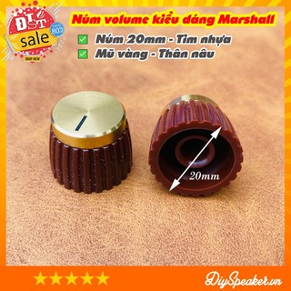 Núm Volume, núm vặn Marshall tim đồng vàng - [Shop đã có thêm kích thước núm nhỏ]