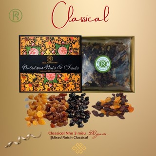 Hộp quà Classical Nho Khô 3 Màu Real Food (500g)
