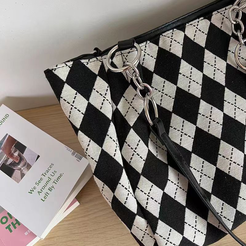 Túi Xách Vải Canvas Thiết Kế Cỡ Lớn Thời Trang Cao Cấp Trẻ Trung