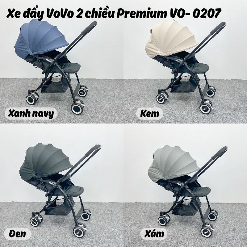 Xe đẩy vovo 2 chiều premium vo-0207 bản nâng cấp mới nhất 2022 - ảnh sản phẩm 2