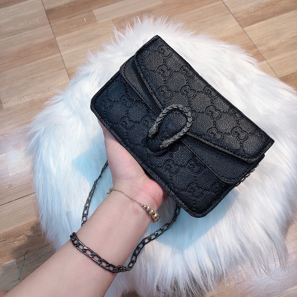 Túi xách đeo chéo đầu rồng mini size 18cm*13cm