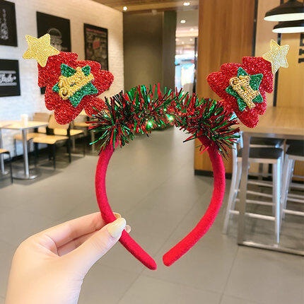 Kẹp Tóc Hình Sừng Tuần Lộc Giáng Sinh Dễ Thương Cho Nữ cài tóc noel