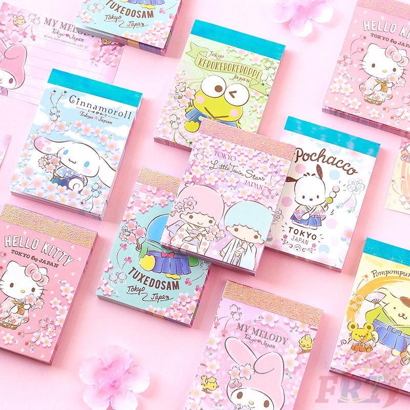 ❀ Sanrio: Hello Kitty / My Melody / Cinnamoroll / KEROPPI Memo Pad ❀ Set 70 Tờ Giấy Ghi Chú / Lập Kế Hoạch Tiện Lợi