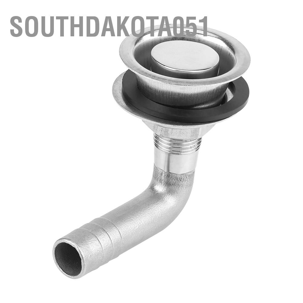 Southdakota051 90 ° Thuyền hàng hải bằng thép không gỉ Ống xả khí nạp nhiên liệu cho ống 5/8 "