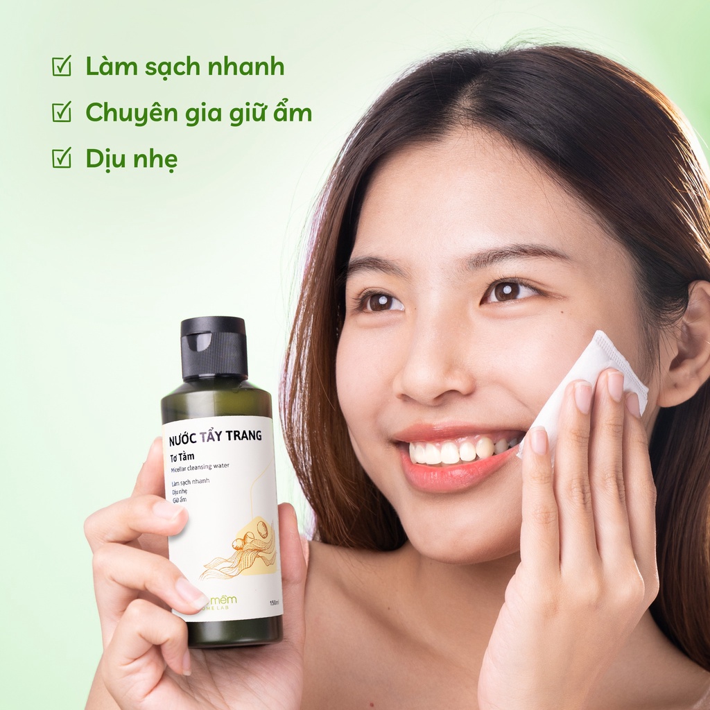 Nước Tẩy Trang Và Làm Sạch Cho Mọi Loại Da Tơ Tằm Cỏ Mềm 150ml