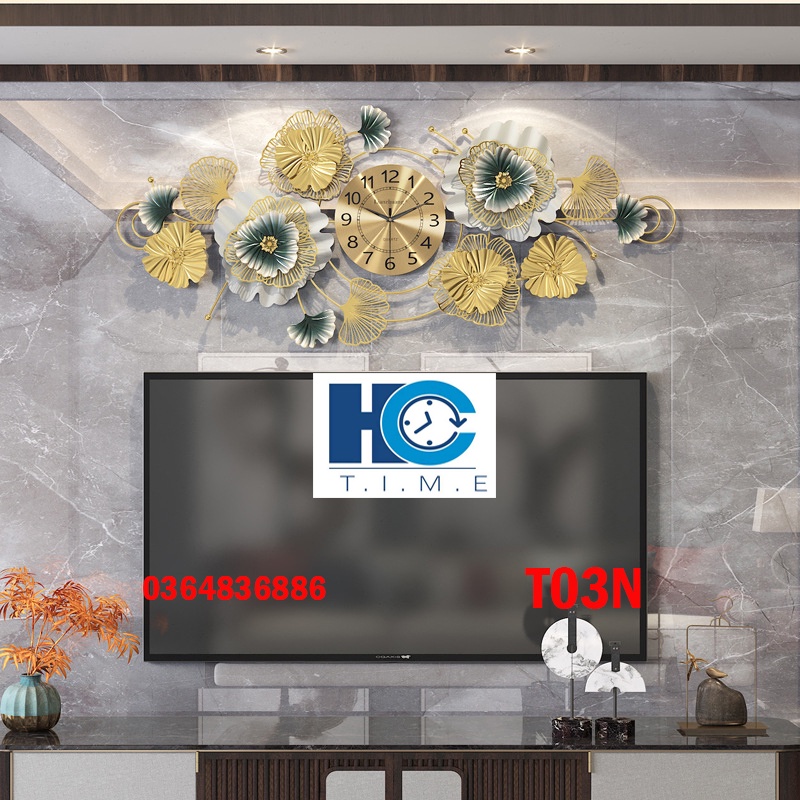 Đồng hồ treo tường trang trí decor T3 kích thước lớn