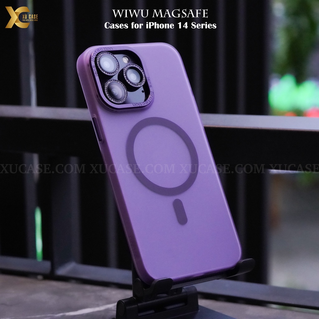Ốp WIWU nhám hỗ trợ sạc không dây chính hãng cao cấp cho iP 14 Pro , 14 Pro Max