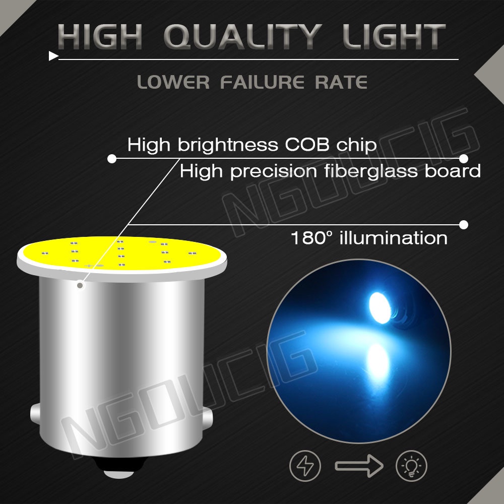 Đèn LED Tín Hiệu Phanh Xe Siêu Sáng 1156 BA15S 1157 BAY15D Dành Cho Ô Tô Xe Máy