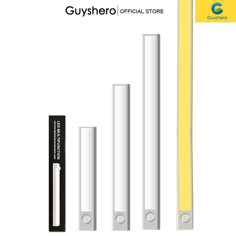 Đèn led Guyshero gắn tường cảm biến chuyển động sạc USB 11cm /20cm/30cm/40cm
