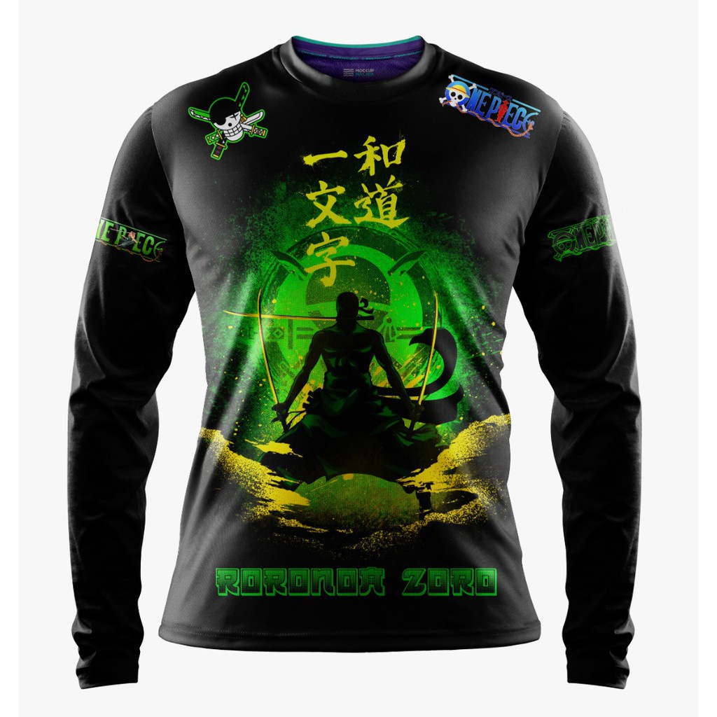 Zoro (Áo Thun Người Hâm Mộ Một Mảnh Màu Xanh Lá Cây)