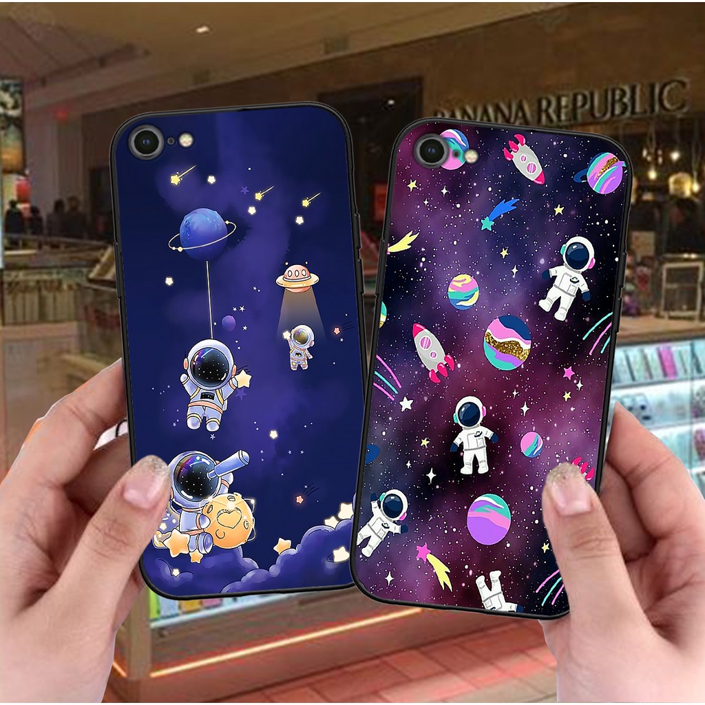 Ốp Iphone 6/6S/6 Plus/6S Plus/7/8/7Plus/8Plus in hình phi hành gia , vũ trụ ngân hà mẫu mới nhất