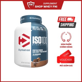Whey  ISO 100 Protein, Bột Whey Isolate & Hydrolyzed Tăng Cơ Giảm Mỡ 5lbs 76sv + 2 Quà