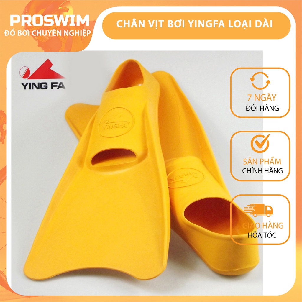 Chân vịt bơi chính hãng YINGFA loại dài cao su đúc liền khối độ bền cao thích hợp bơi sải bơi bướm lặn biển
