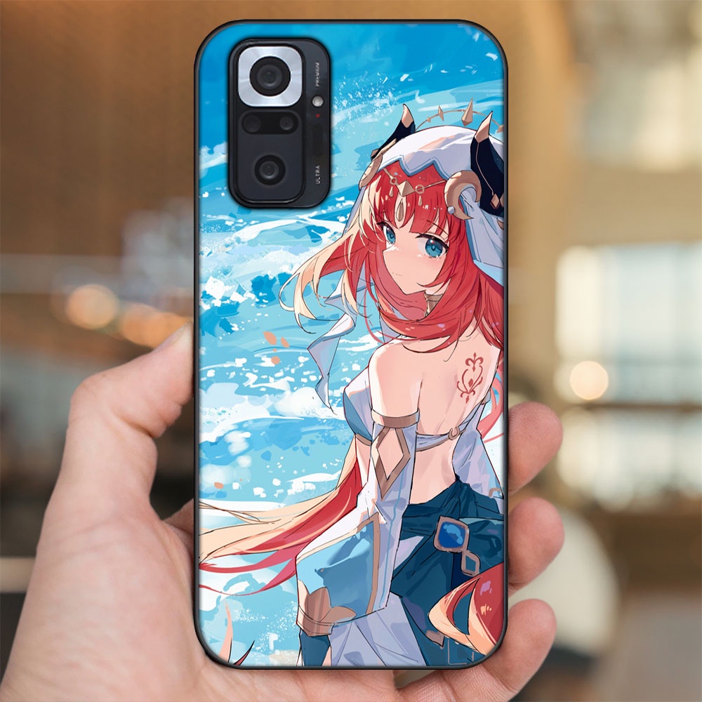 Ốp lưng Xiaomi Redmi Note 10 Pro viền đen in hình Nilou Genshin Impact