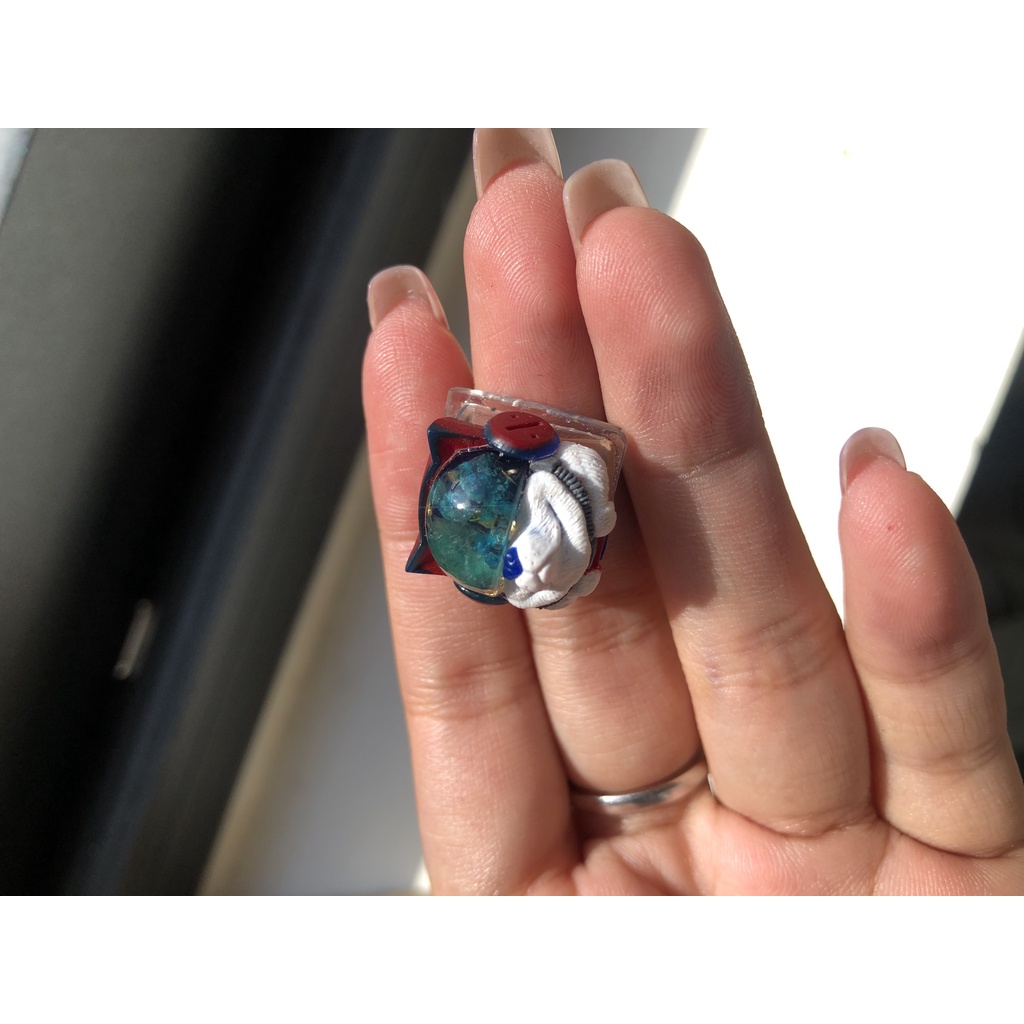 Nút bàn phím cơ artisan keycap sirius ẩn hoa xanh