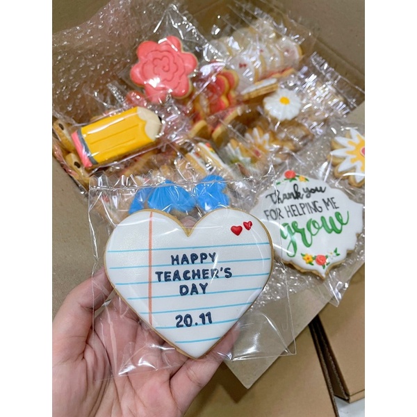 BÁNH QUY VẼ - ICING COOKIE - NGÀY NHÀ GIÁO VIỆT NAM 20/11 - QUÀ TẶNG THẦY CÔ GIÁO