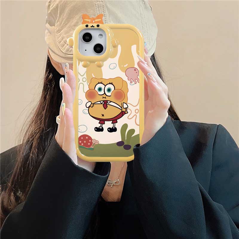 Ốp Điện Thoại Họa Tiết SpongeBob Cho IPhone 14 Pro Max IPhone13 Pro Max IPhone11 IPhone12 IPhoneXR XS 6 6S 7 8 Plus SE 2020