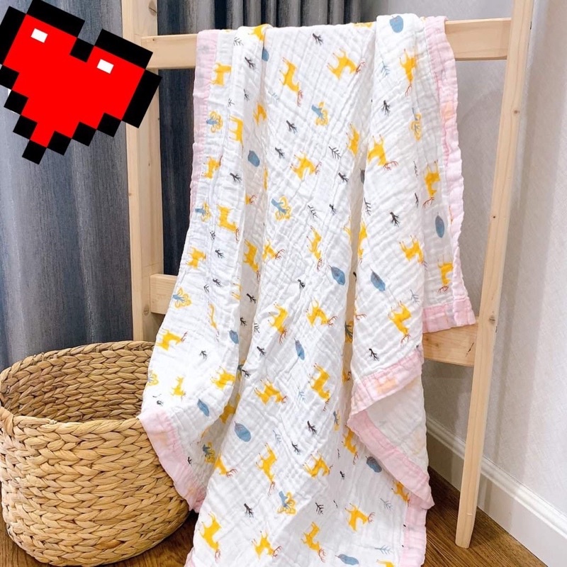 Khăn tắm vải Xô nhăn 6 lớp ( loại khăn tắm to đắt)