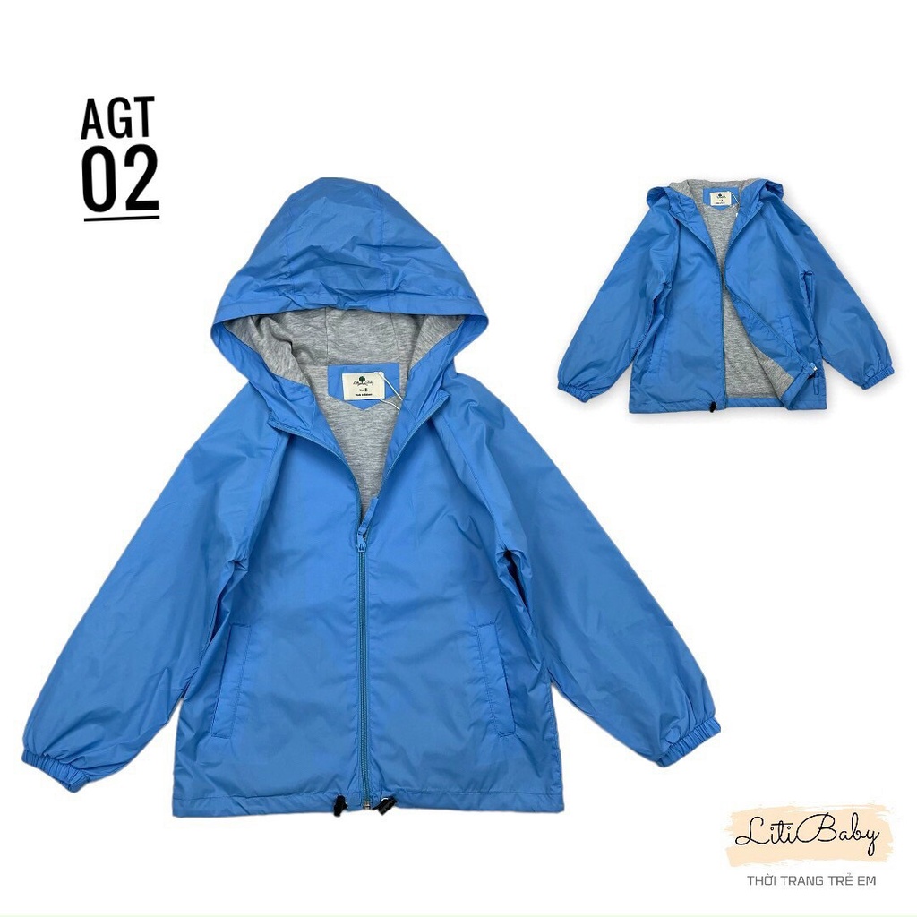 Áo gió trơn bé trai bé gái thương hiệu Litibaby - Made in VietNam