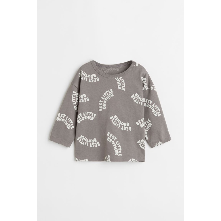 Áo phông dài tay chất cotton HM auth chính hãng