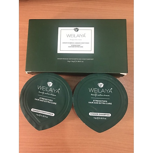 Bộ Gội Xả Gừng Weilaiya Mini Mẫu Mới 14g