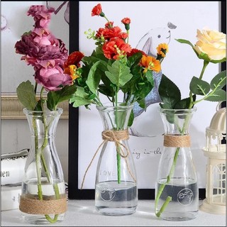 Bình Hoa Thủy Tinh Eo Trang Trí 350ML