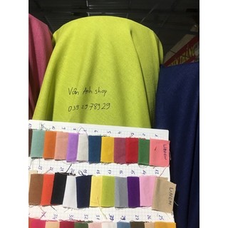vải linen bột nhiều màu có sẵn