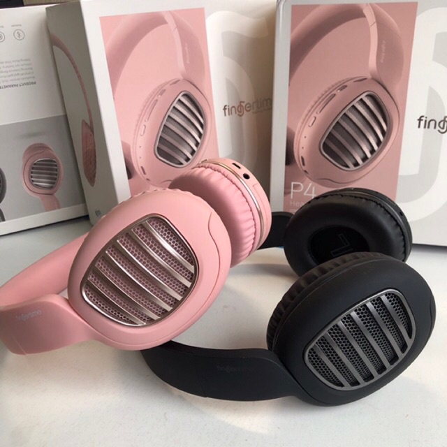 Tai nghe không dây P4 bluetooth 4.2 không dây màu hồng