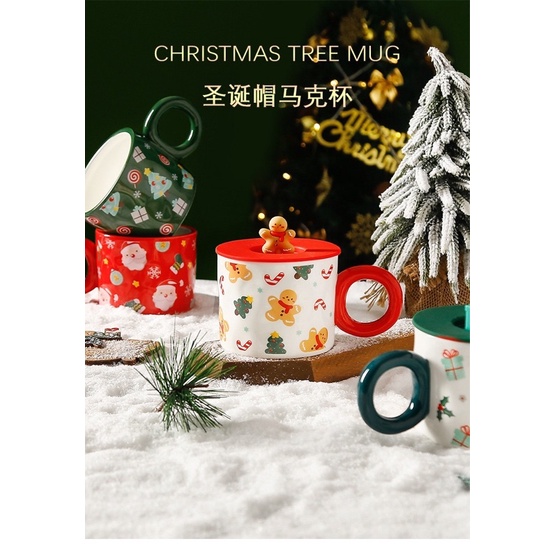 Cốc Sứ Starbucks Uống Cà Phê Họa Tiết Gấu Hoạt Hình Dễ Thương