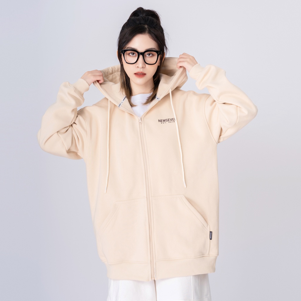 Áo Hoodie Zip NEWSEVEN Signature Basic