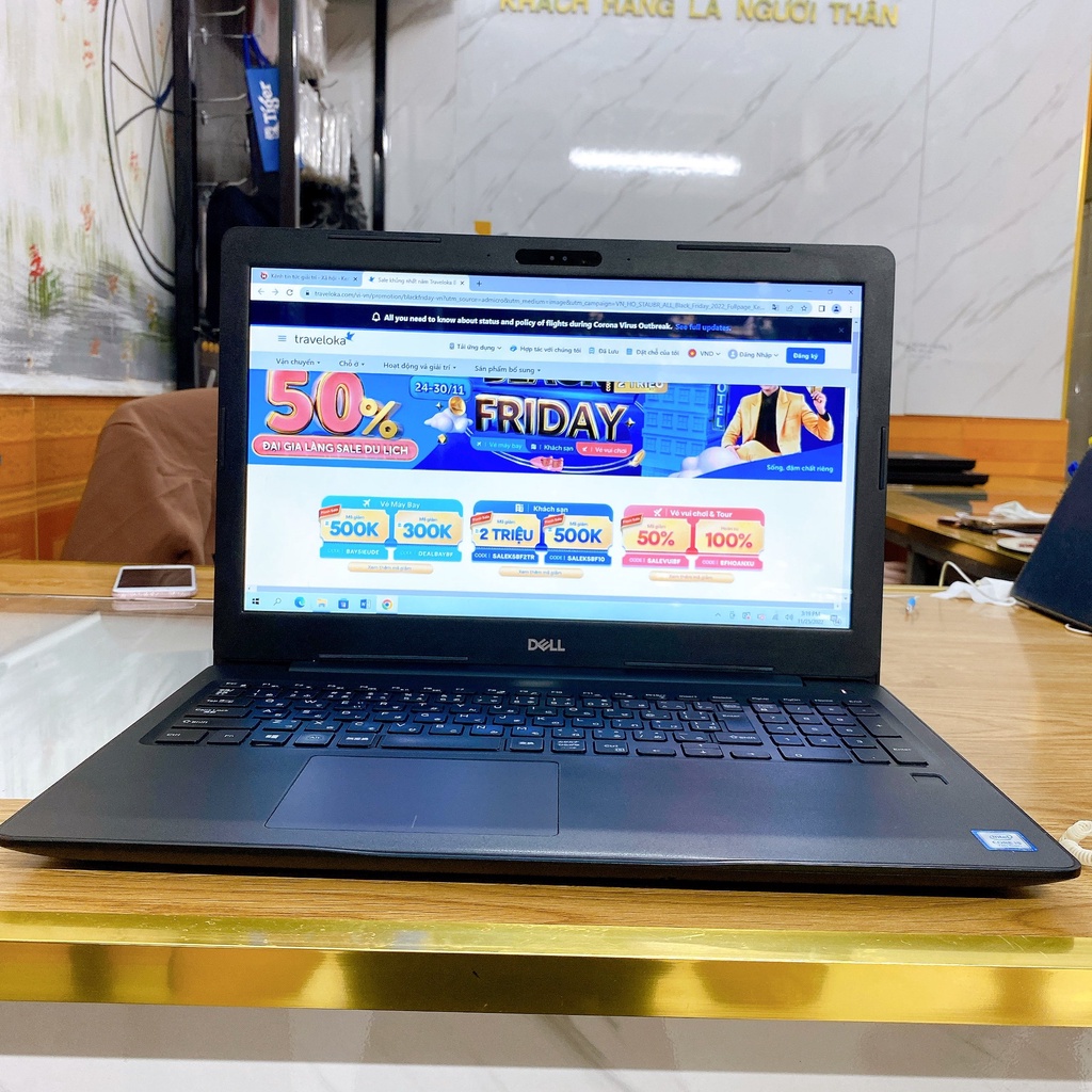 Laptop giá rẻ Dell 3590 màn hình lớn 15.6 inch.Máy nguyên zin chưa qua sửa chữa,bao test.