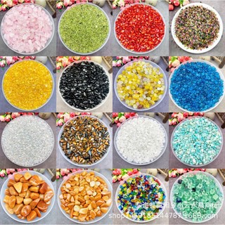 Đá thach anh vụn ngũ sắc màu 50gr