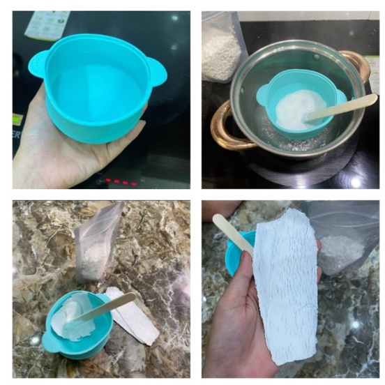 Combo chén nấu sáp Wax Beans cao cấp - Combo chén nấu sáp wax lông chống dính silicon cao cấp