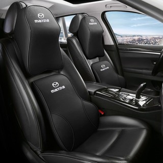 Gối kê cổ bằng cao su non bọc da thoáng khí cho mazda 3 axela atenza mazda6 mazda cx-3 cx-4 cx-5 cx-7 cx-9