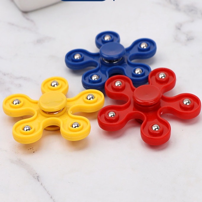 Con quay spinner cho bé, con quay mini 5 cánh bằng nhựa giá rẻ làm quà tặng học sinh