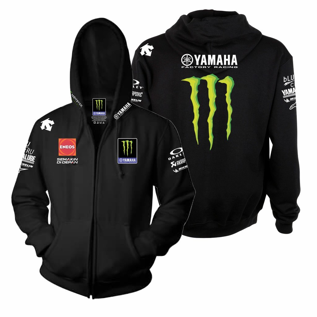 Áo Hoodie Thể Thao Đua Xe Yamaha Monster Có size Lớn 5XL