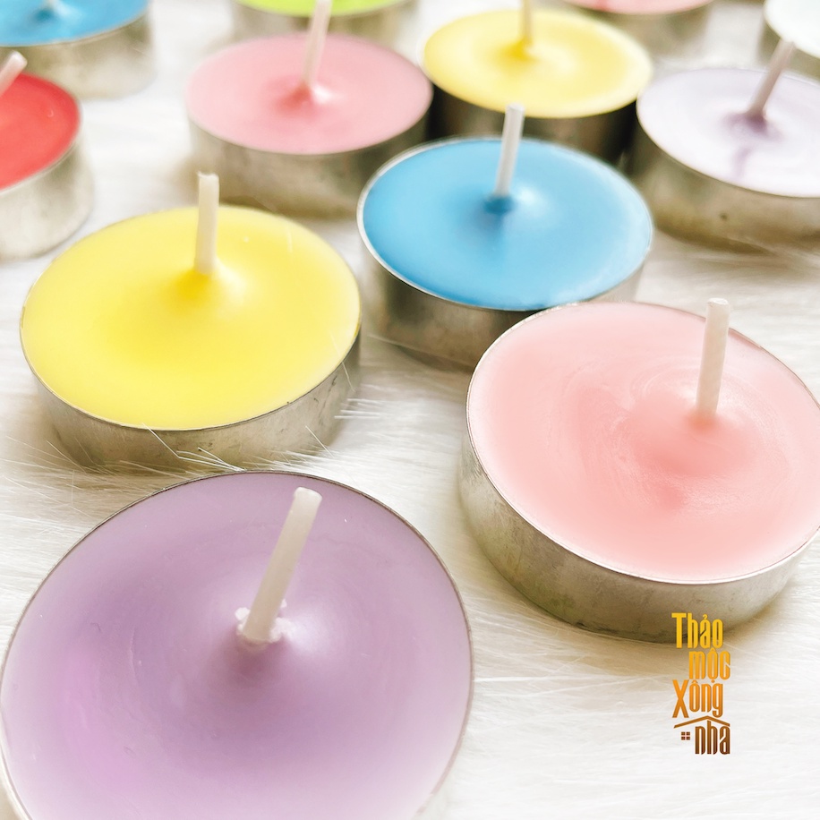 Nến Tealight Aura - Nến handmade by Thảo Mộc Xông Nhà